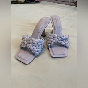 GUC | Aldo Lilac Braided Heels 💜